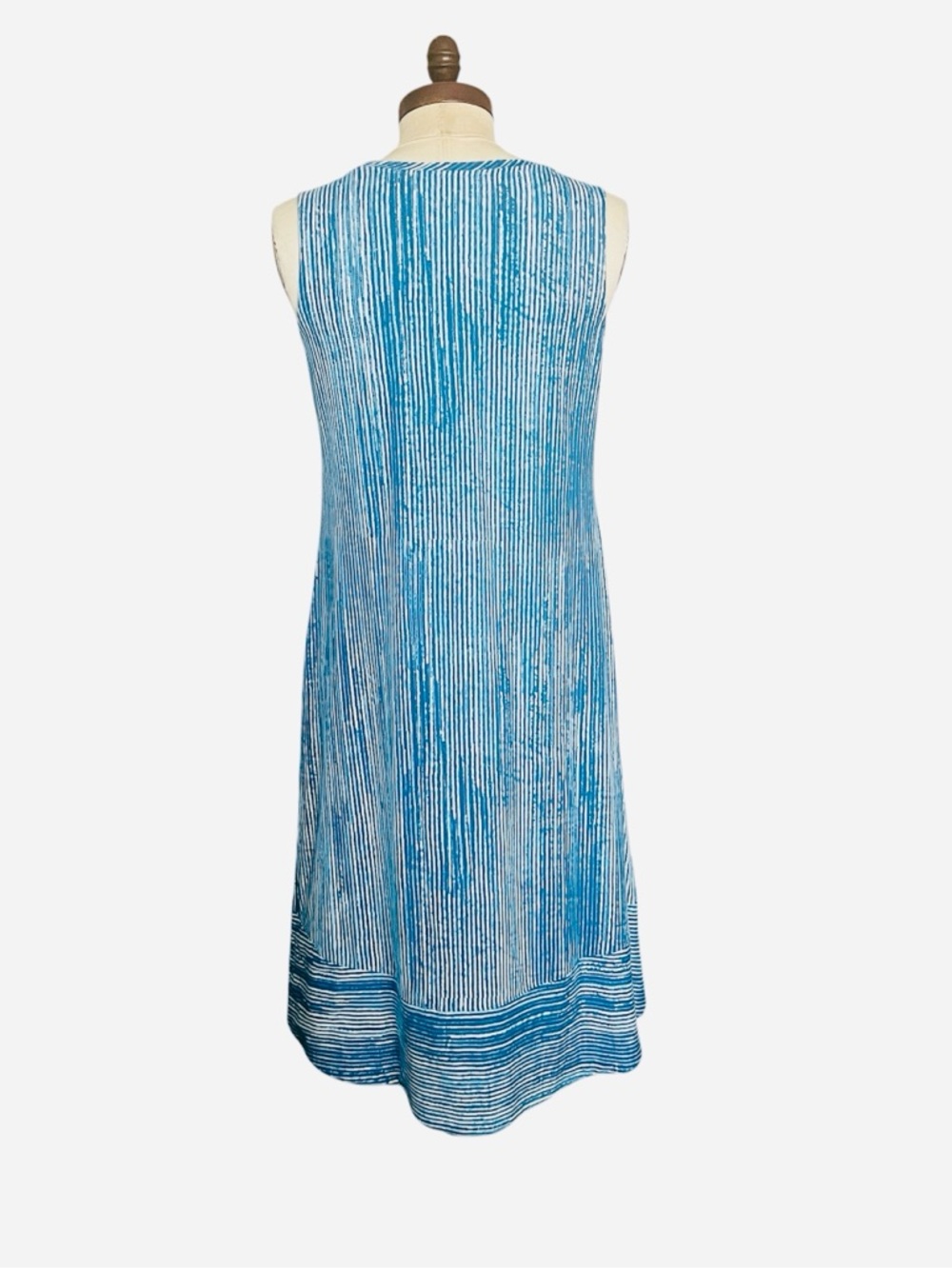 H By Halston PreppyStriped Midi Dress Classic Vacay Office Casual SZ M Petite - Picture 4 of 8